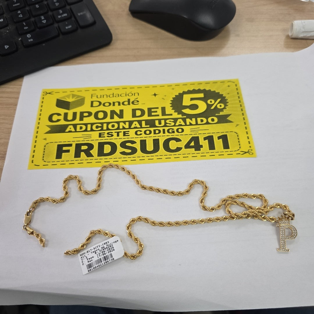 CADENA ORO 14 K 12.1 GRMS (SEMINUEVO)
