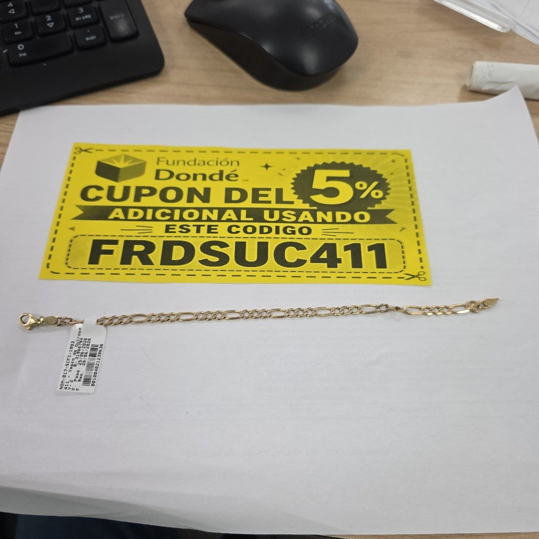 PULSERA ORO 14 K 6.6 GRMS (SEMINUEVO)