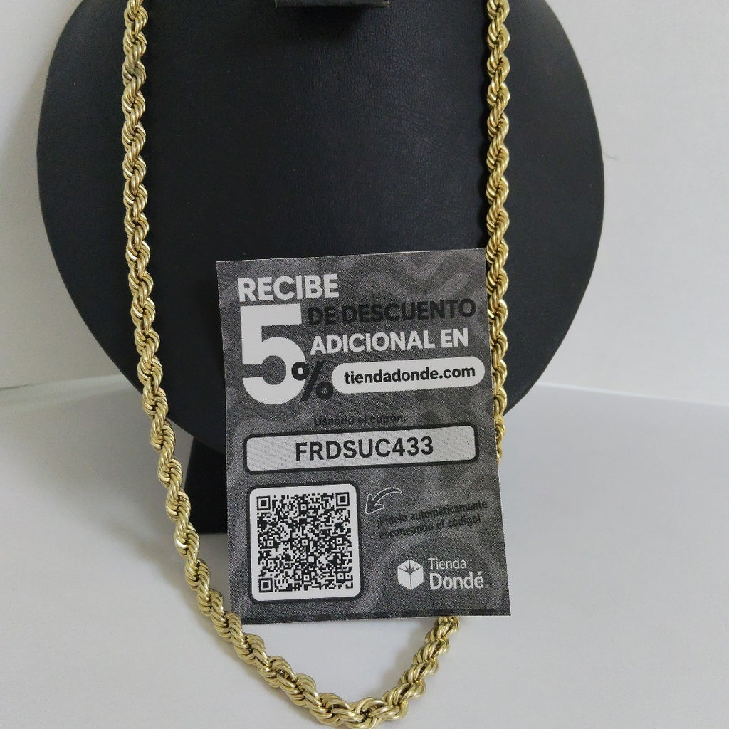 CADENA ORO 10 K 37 GRMS (SEMINUEVO)