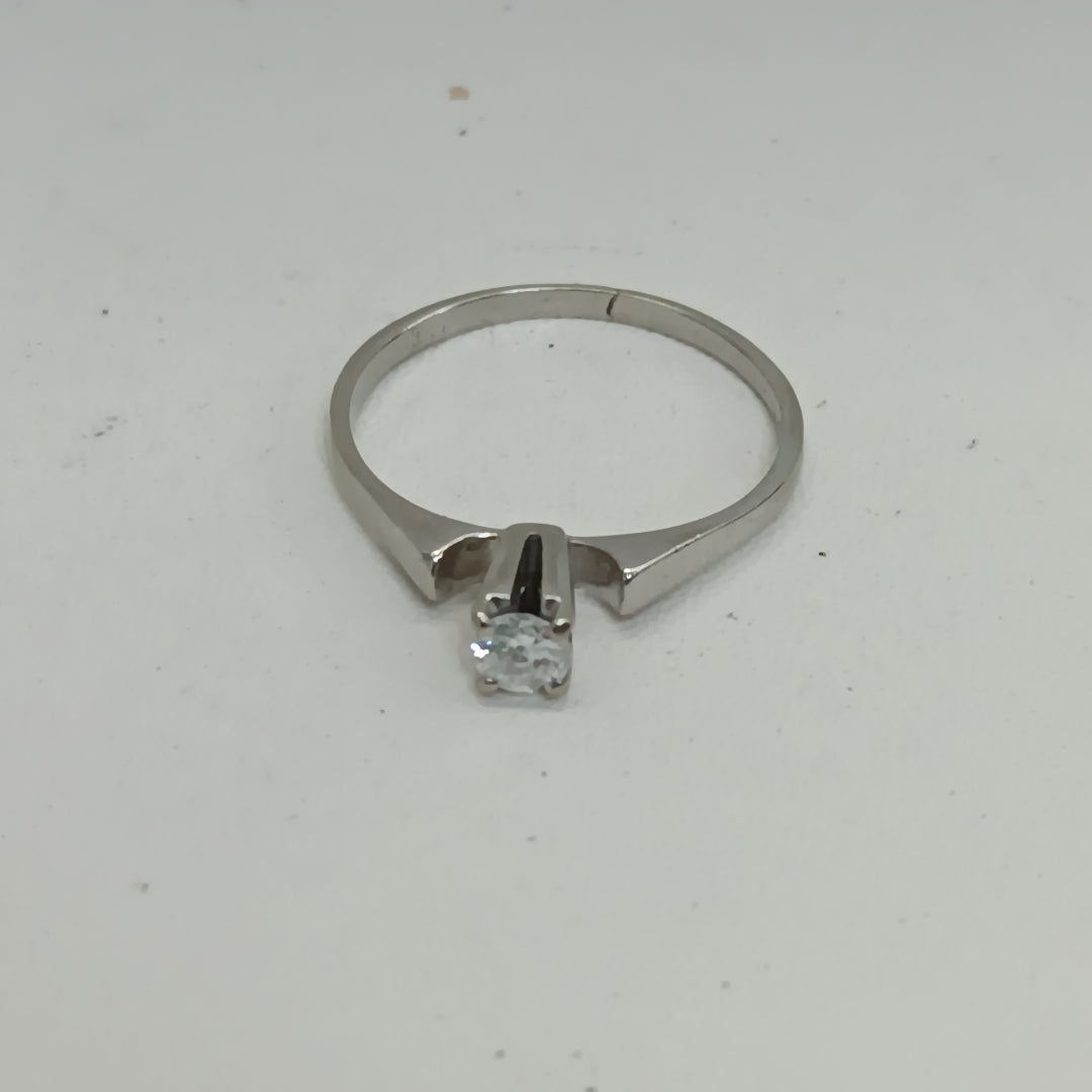 SOLITARIO ORO BLANCO 18 K 2.5 GRMS (SEMINUEVO)