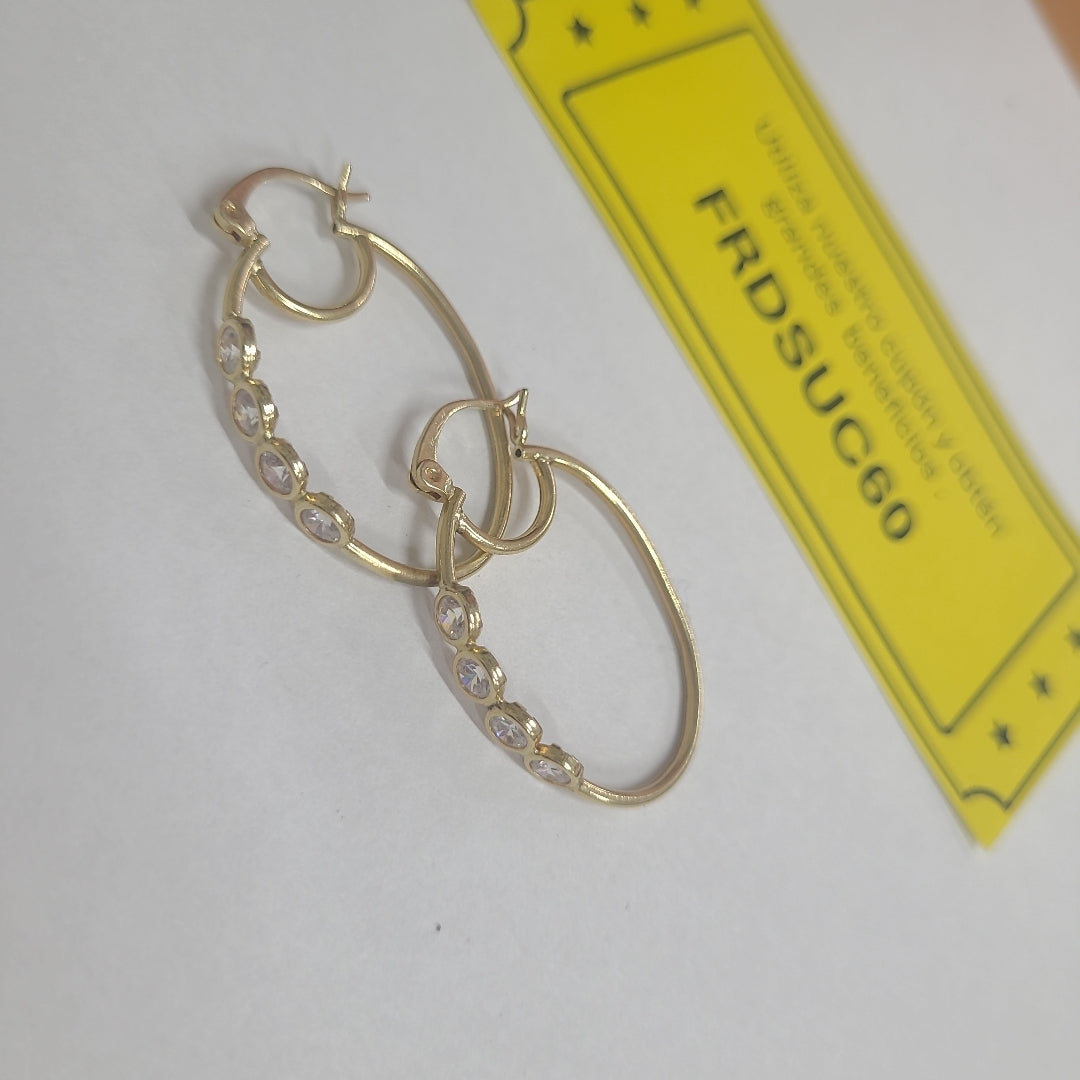 ARRACADAS PAR ORO 10 K 3,90 GRMS (SEMINUEVO)