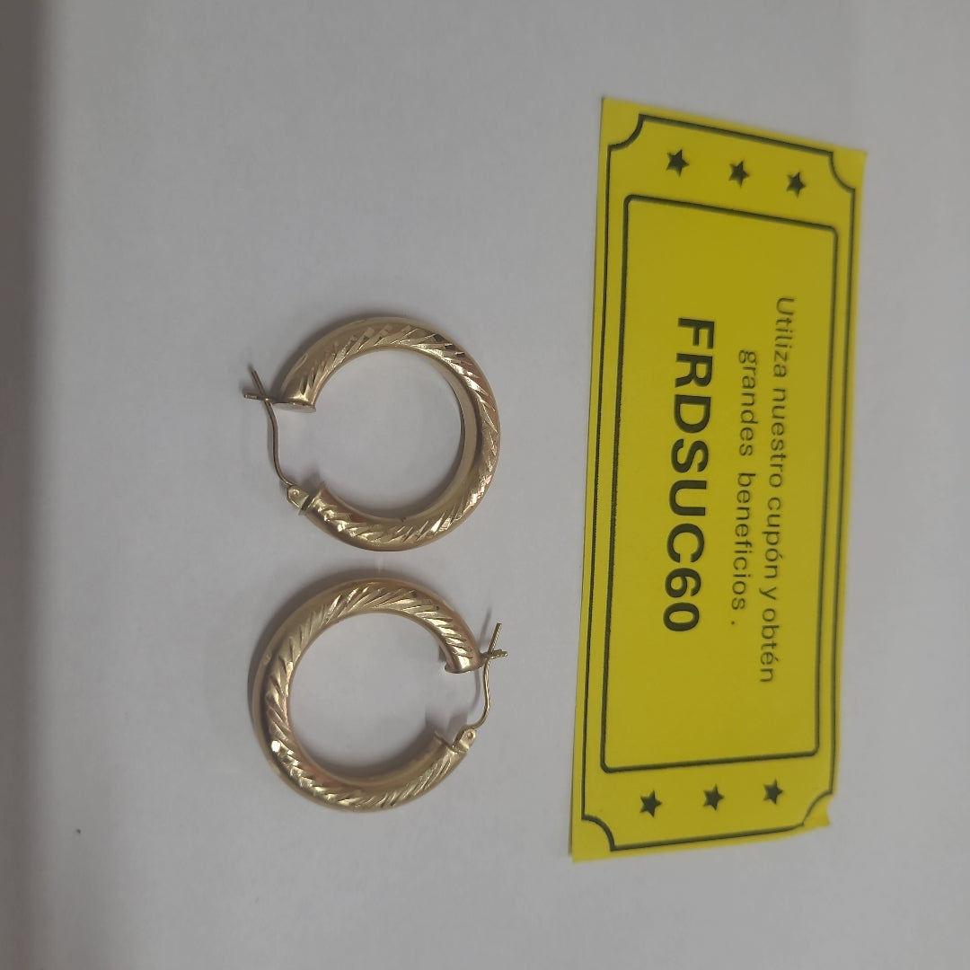 ARRACADAS PAR ORO 10 K 3,50 GRMS (SEMINUEVO)