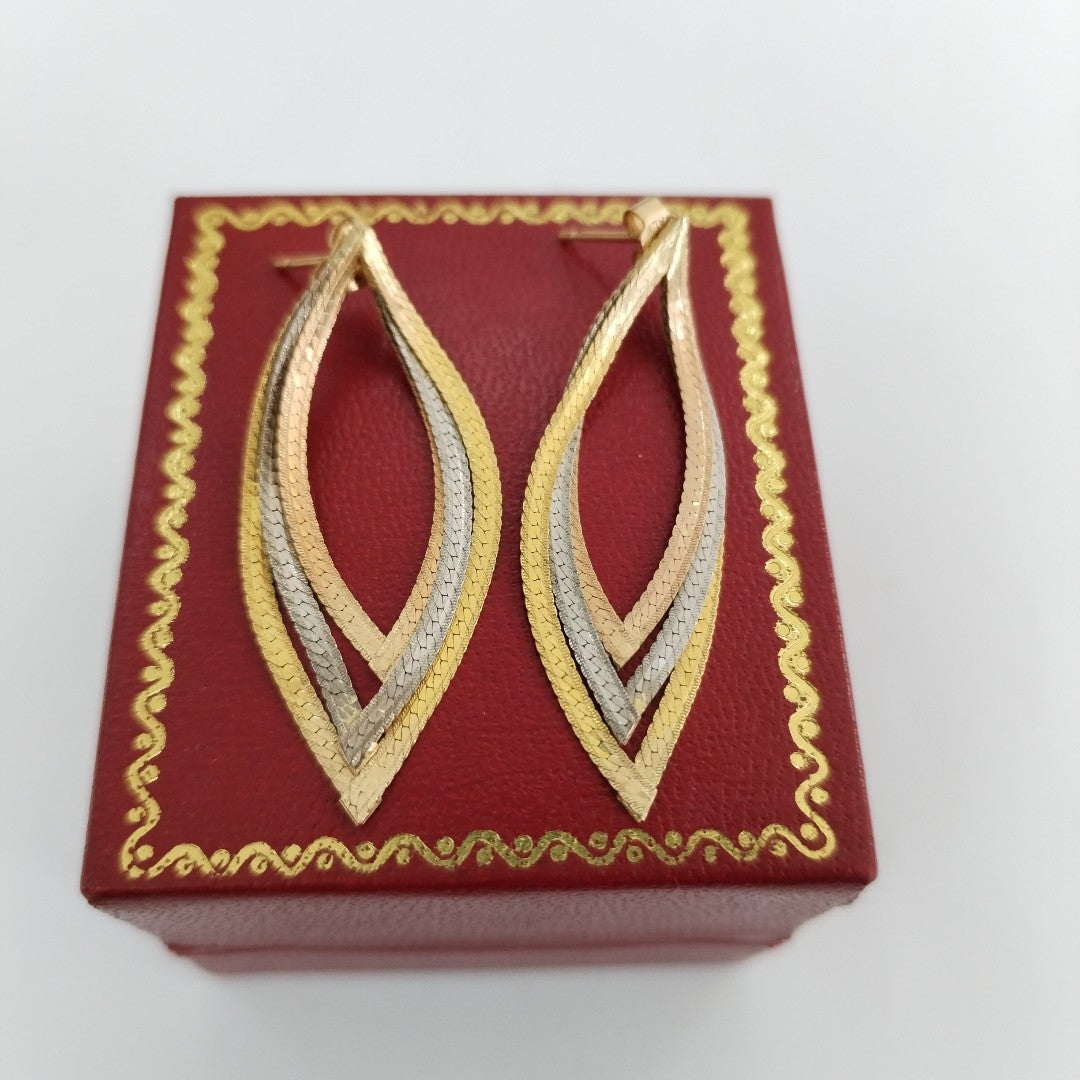ARETES PAR ORO 14 K 3 GRMS (SEMINUEVO)