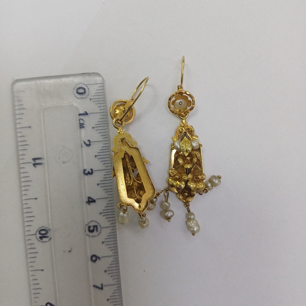 ARETES PAR ORO 10 K 6,20 GRMS (SEMINUEVO)