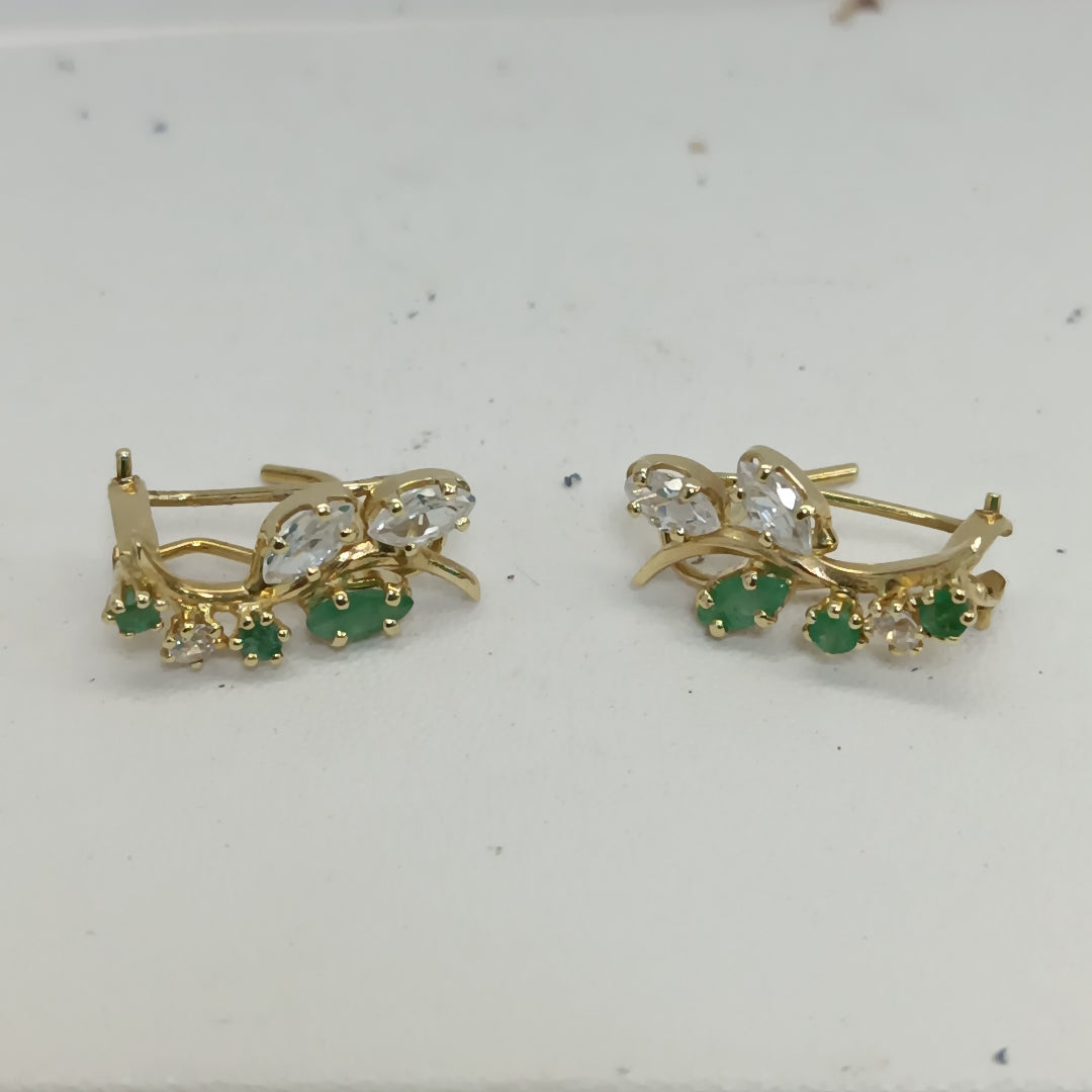 ARETES PAR ORO 14 K 2,50 GRMS (SEMINUEVO)