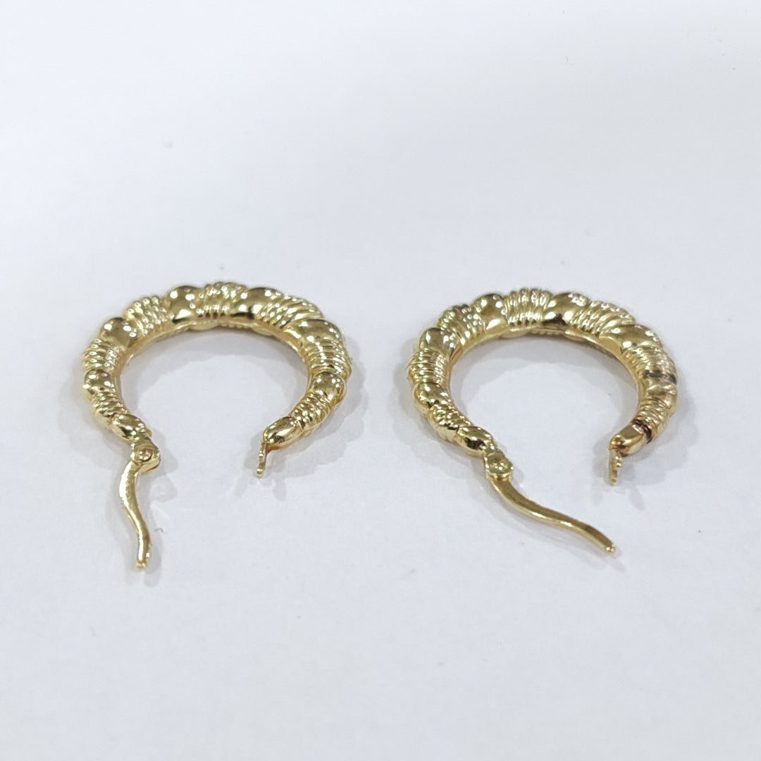 ARRACADAS PAR ORO 14 K 1.9 GRMS (SEMINUEVO)