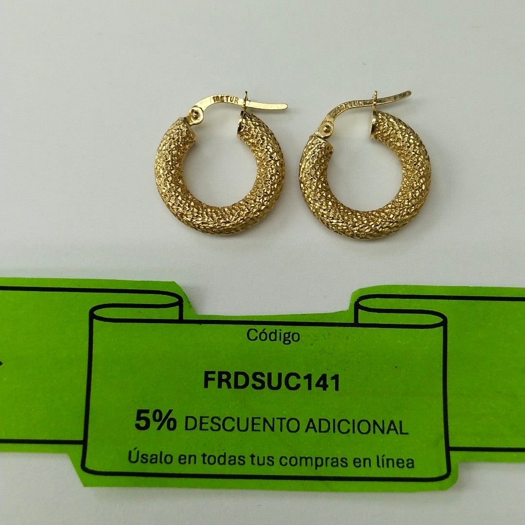 ARRACADAS PAR ORO 10 K 1.7 GRMS (SEMINUEVO)