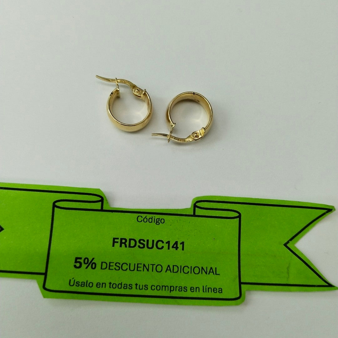 ARRACADAS PAR ORO 10 K 1.2 GRMS (SEMINUEVO)