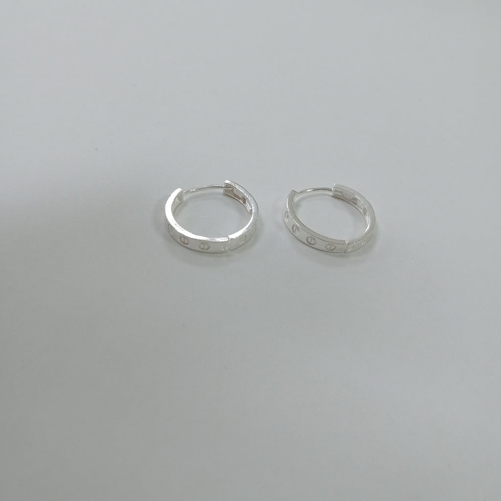 ARETES ARRACADAS FIG TORNILLOS PLATA .925 2.73 GR (NUEVO)