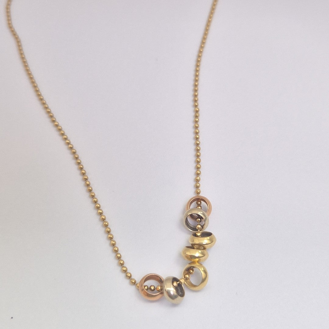 GARGANTILLA ORO COMBINADO 10 K 5,60 GRMS (SEMINUEVO)
