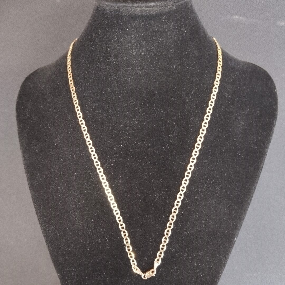 CADENAS TEJIDO MARINERA ORO 14K 50 CM 7.6 GR (NUEVO)