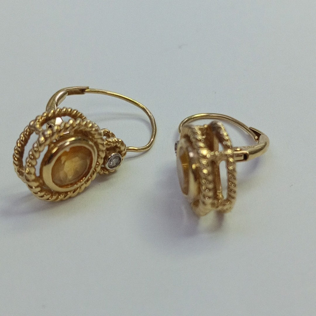 ARETES PAR ORO 14 K 4,10 GRMS (SEMINUEVO)