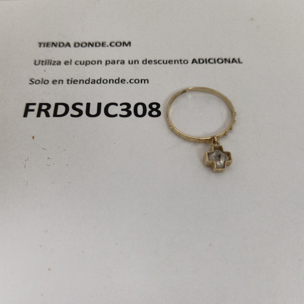 K1 1,80 GRMS 14 K ESPECIFICACIONES COMPLEMENTARIAS ANILLO CRUZ SINT BCO (SEMINUEVO)