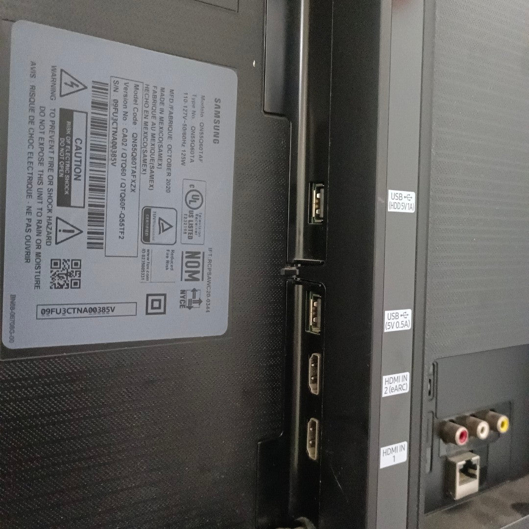 PANTALLA SAMSUNG QN50Q60TAF (2020) 50" QLED 4K (SEMINUEVO)