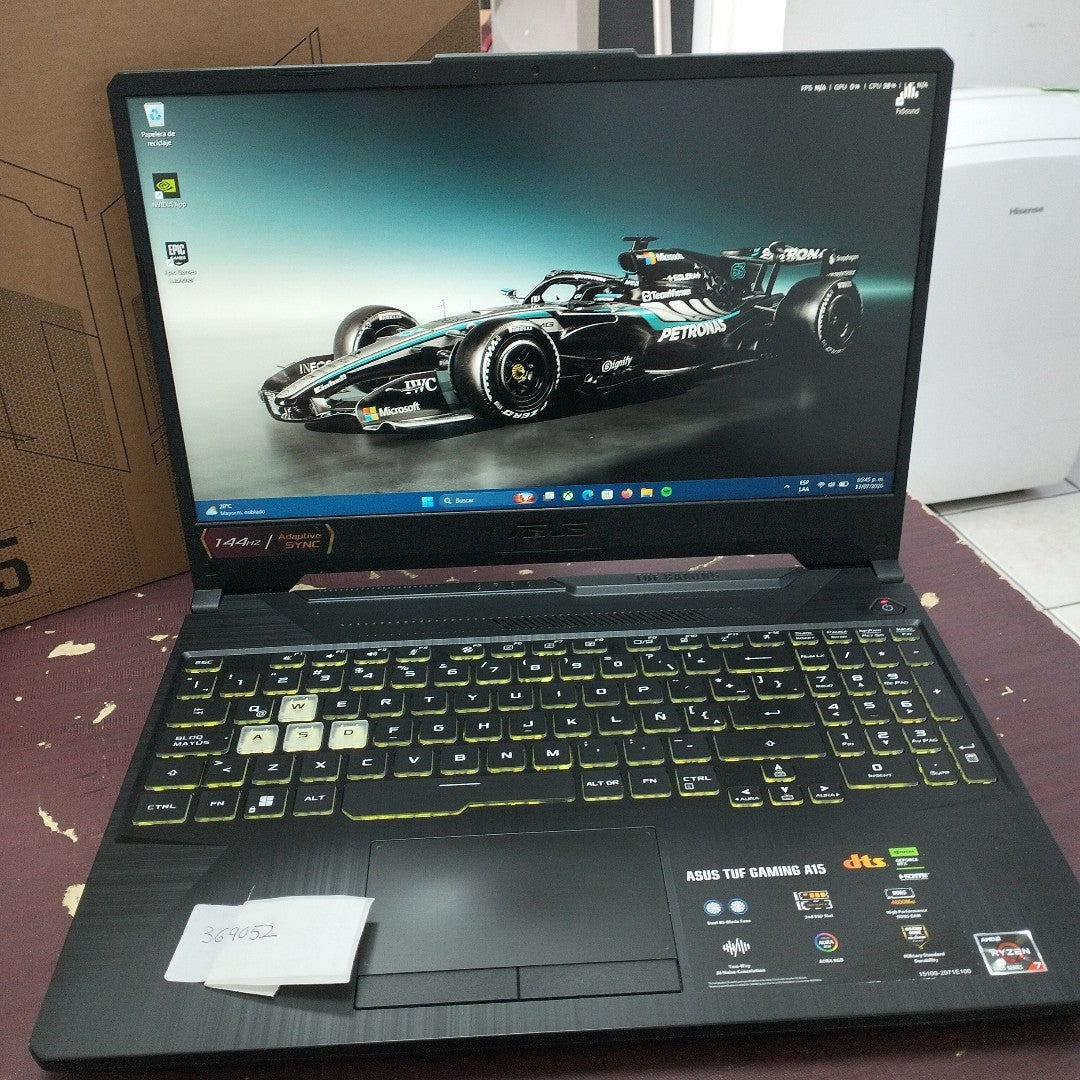 LAPTOP ASUS TUF GAMING A15 FA506NFR-HN007W (2024) 512 GB SSD 8 GB RAM (SEMINUEVO)