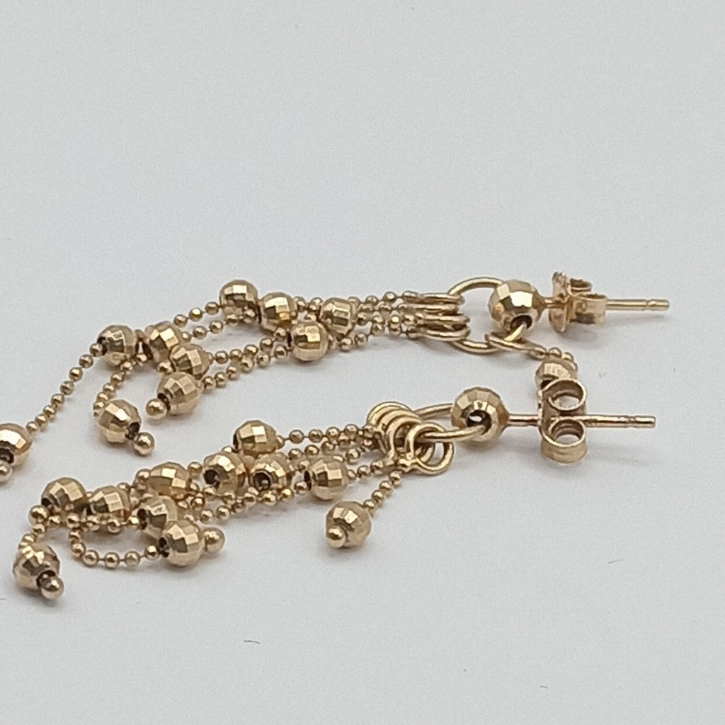 ARETES PAR ORO 14 K 3.7 GRMS (SEMINUEVO)