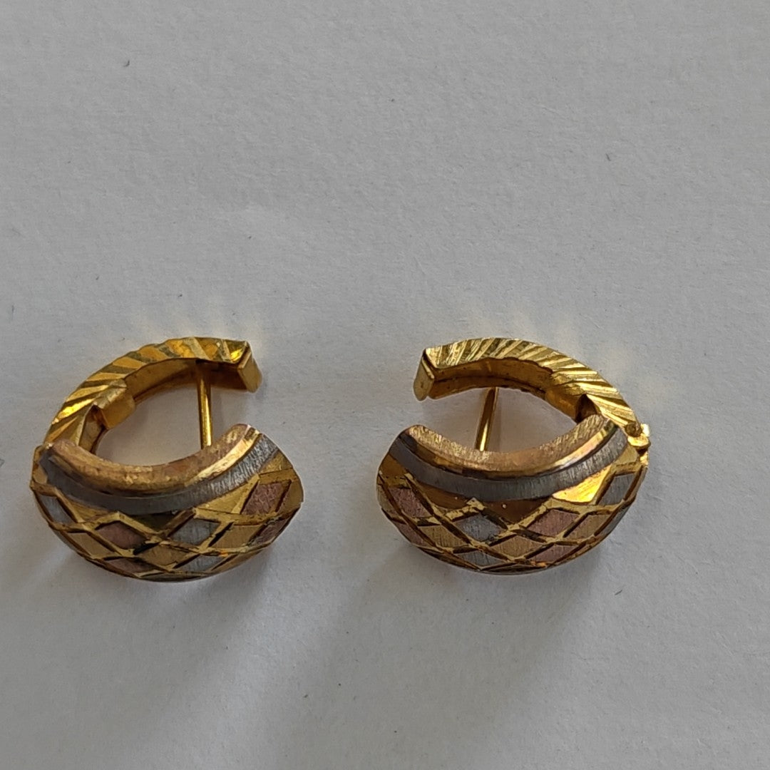 ARETES PAR ORO 14 K 2.8 GRMS (SEMINUEVO)