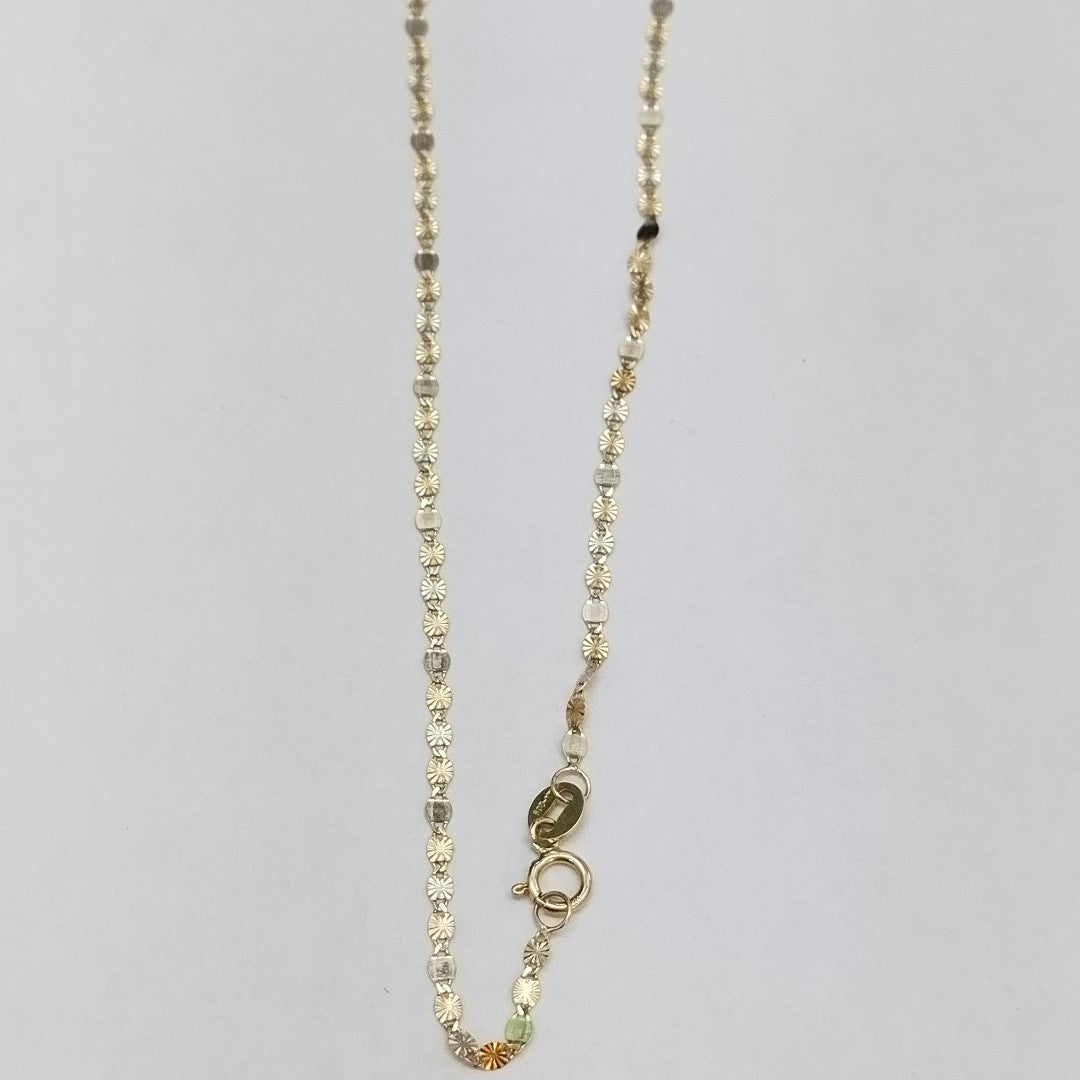 CADENA ORO,ORO COMBINADO 10 K 1,00 GRMS (SEMINUEVO)