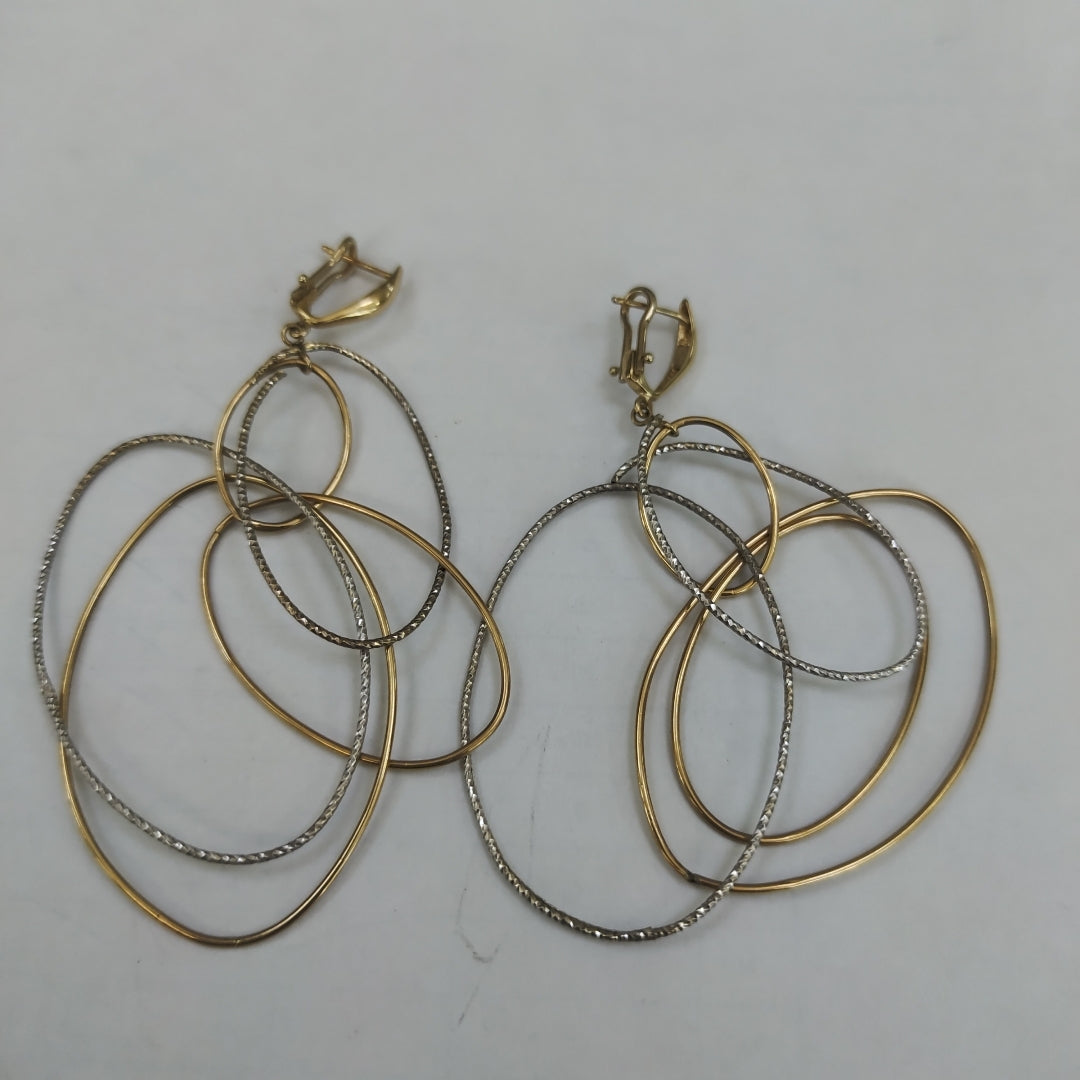 ARETES PAR ORO 14 K 4.9 GRMS (SEMINUEVO)