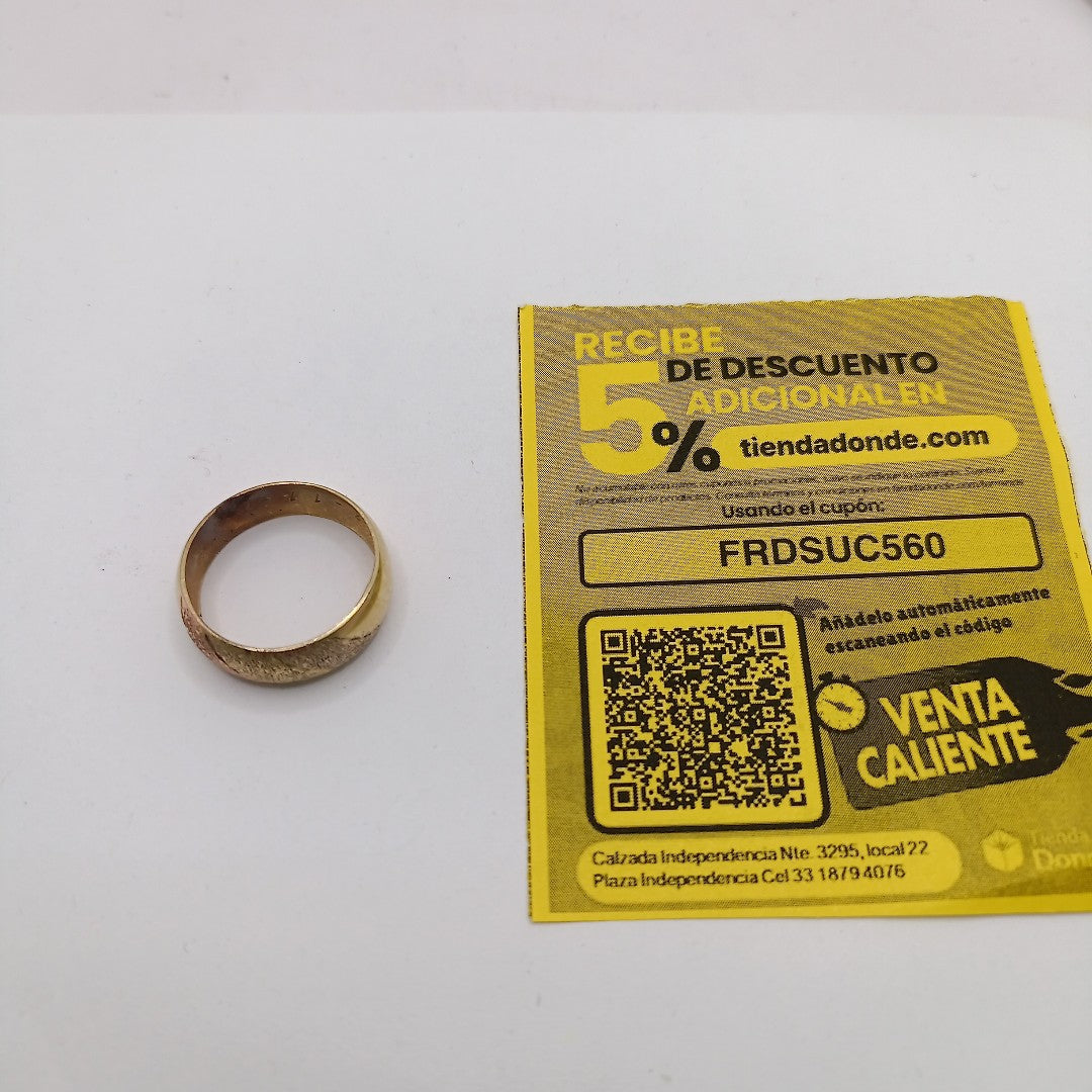ARGOLLA ORO 8 K 2.7 GRMS (SEMINUEVO)