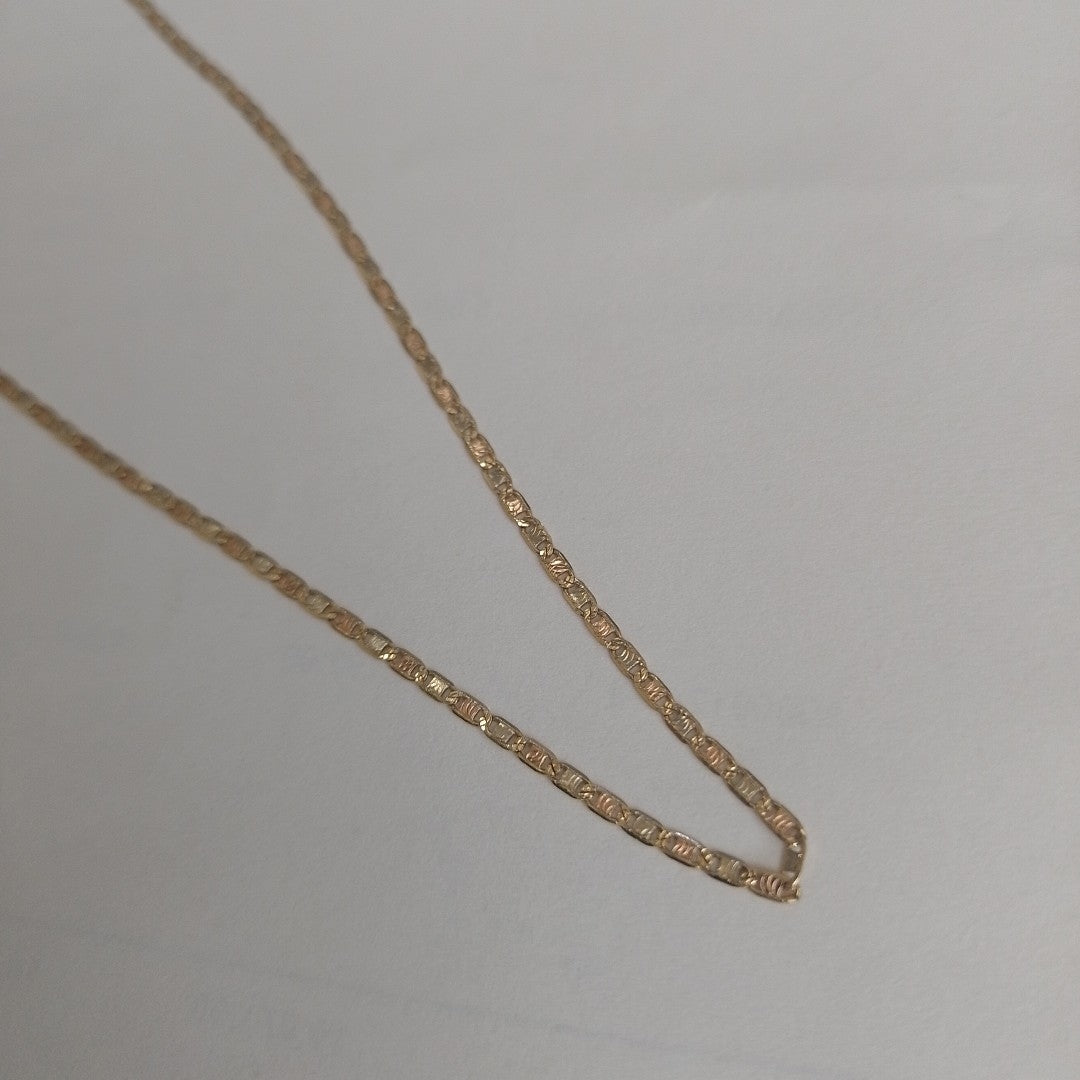 CADENA ORO, ORO COMBINADO 10 K 2.1 GRMS (SEMINUEVO)