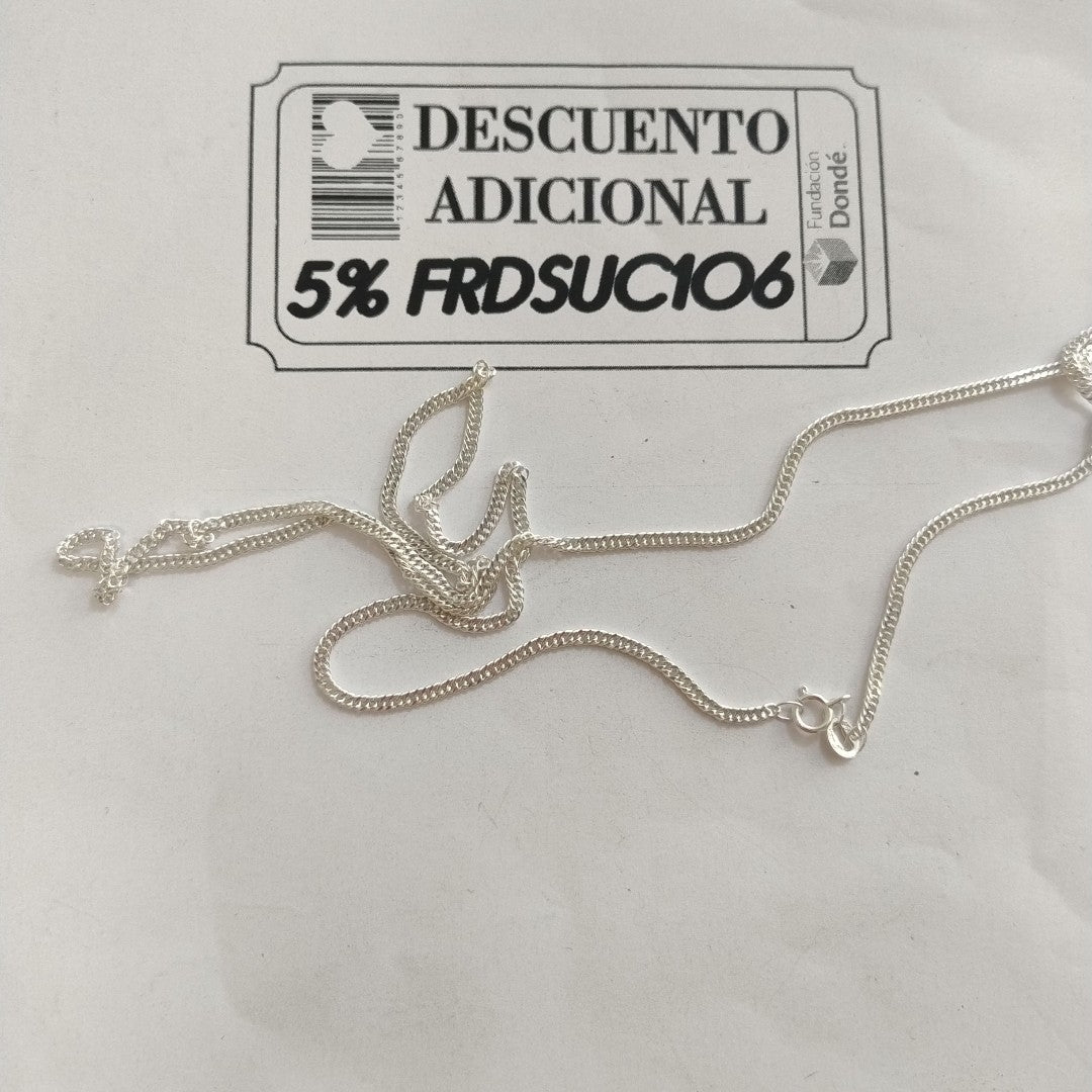 CADENA BARBADA PLATA .925 60 CM 4.82 GR (NUEVO)