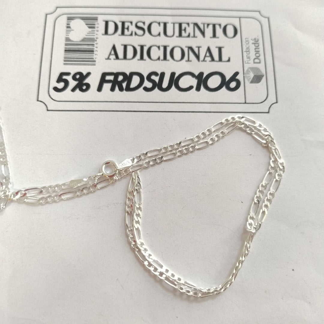 CADENA 3X1 PLATA .925 55 CM 4.52 GR (NUEVO)