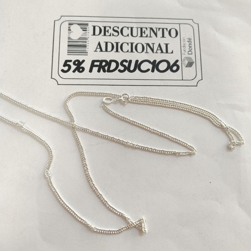 CADENA BARBADA PLATA .925 60 CM 4.82 GR (NUEVO)