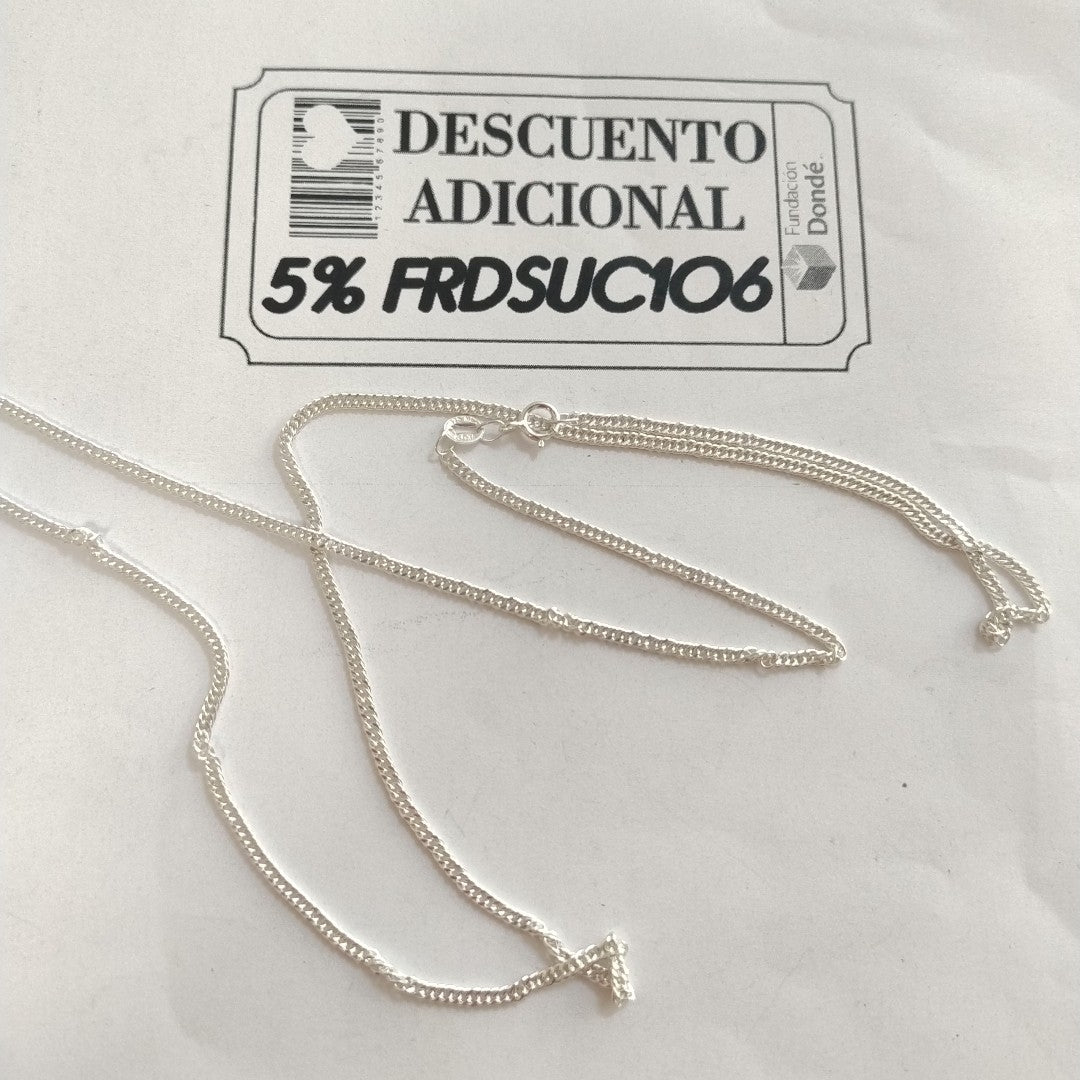 CADENA BARBADA PLATA .925 60 CM 4.82 GR (NUEVO)