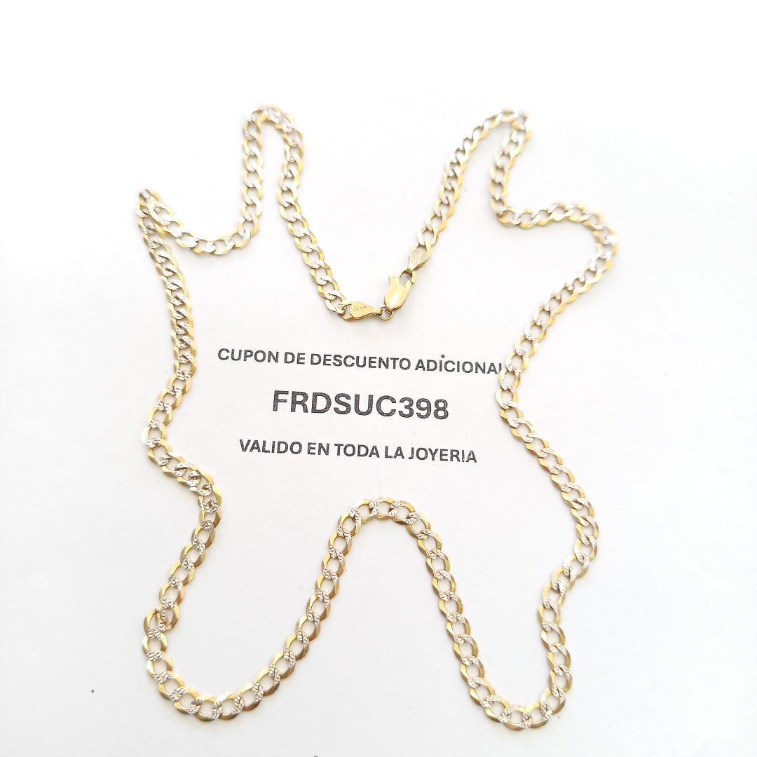 CADENA ORO,RODIADO 14 K 14,30 GRMS (SEMINUEVO)