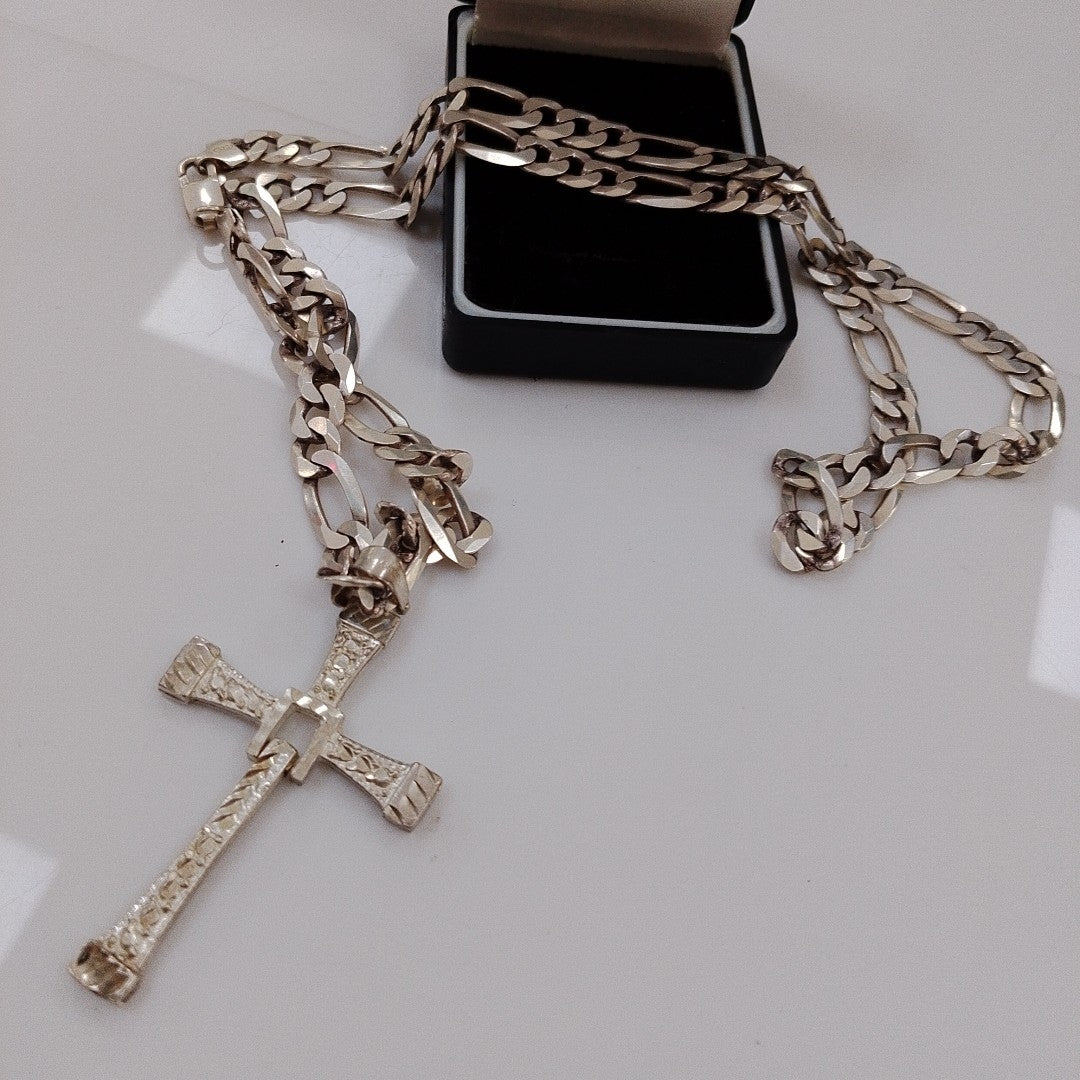 CADENA, CRUZ PLATA 61.2 GRMS (SEMINUEVO)