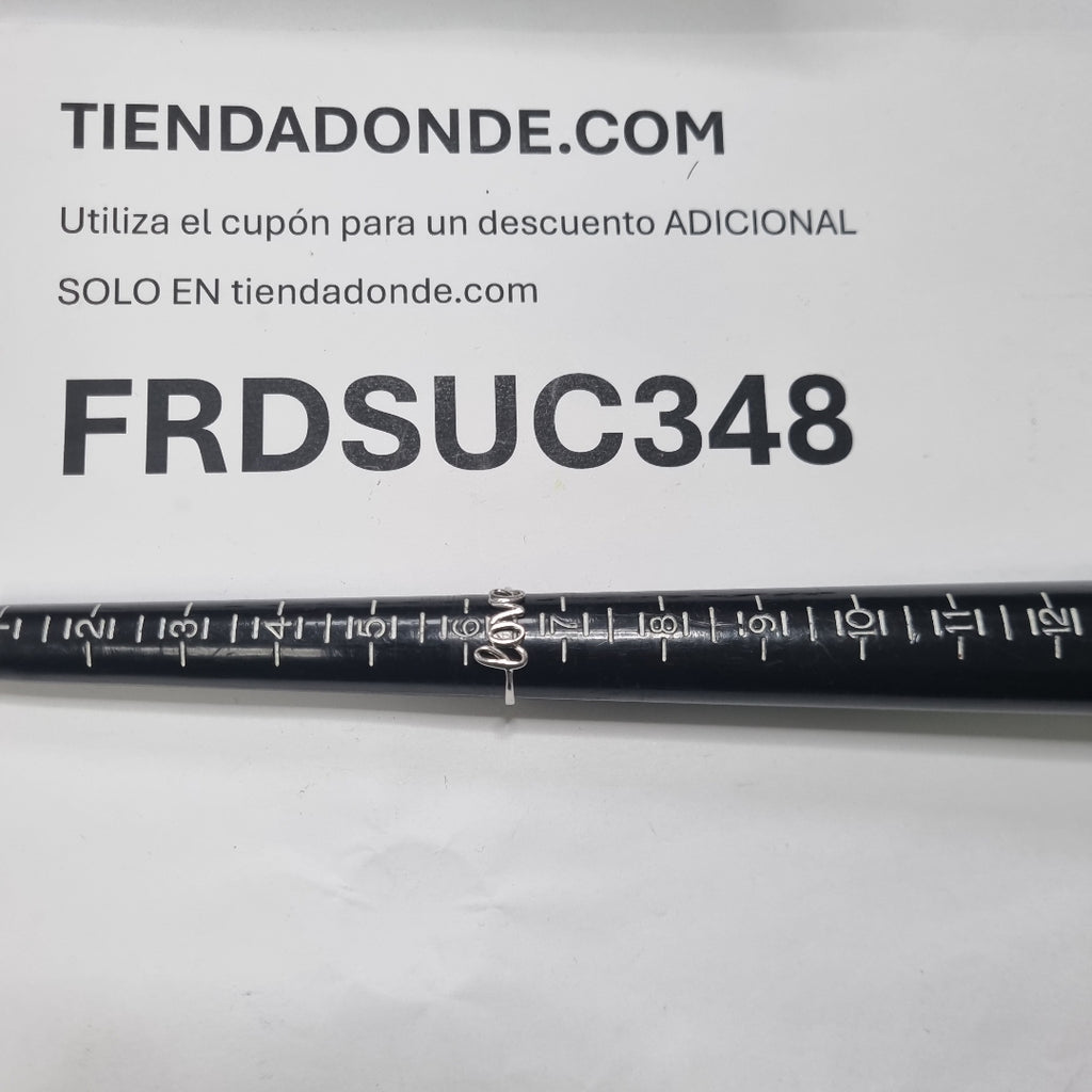 ANILLITO ORO, ORO BLANCO 14 K 1.2 GRMS (SEMINUEVO)