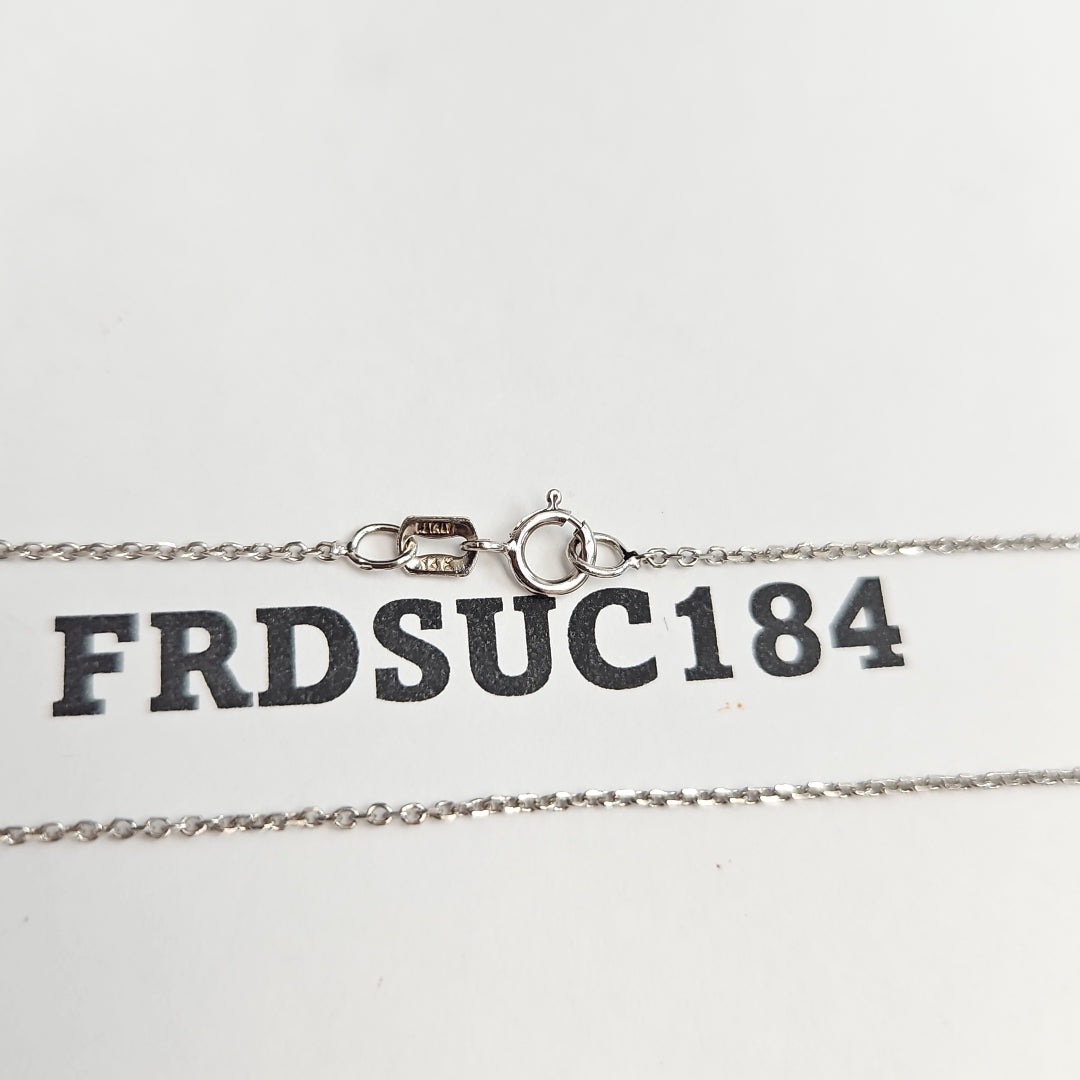 CADENA ORO BLANCO 14 K 1.4 GRMS (SEMINUEVO)