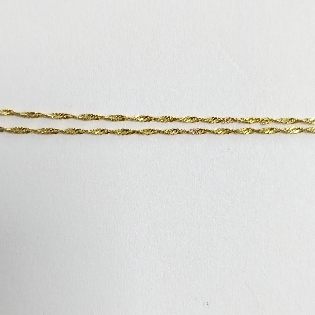 CADENA,MEDALLA RELIGIOSA ORO 10 K 1,30 GRMS (SEMINUEVO)