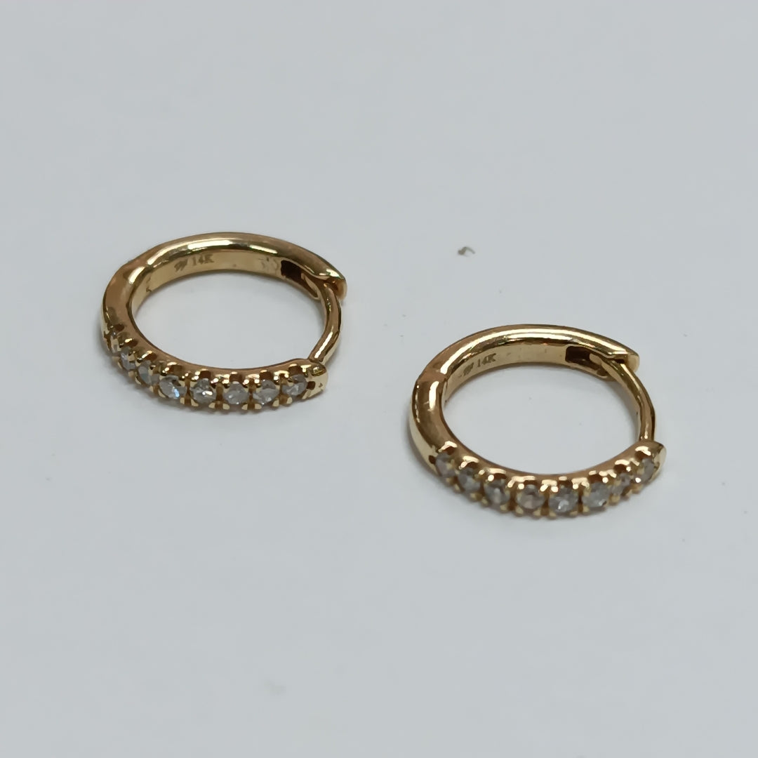 ARRACADAS PAR ORO 14 K 1.3 GRMS (SEMINUEVO)