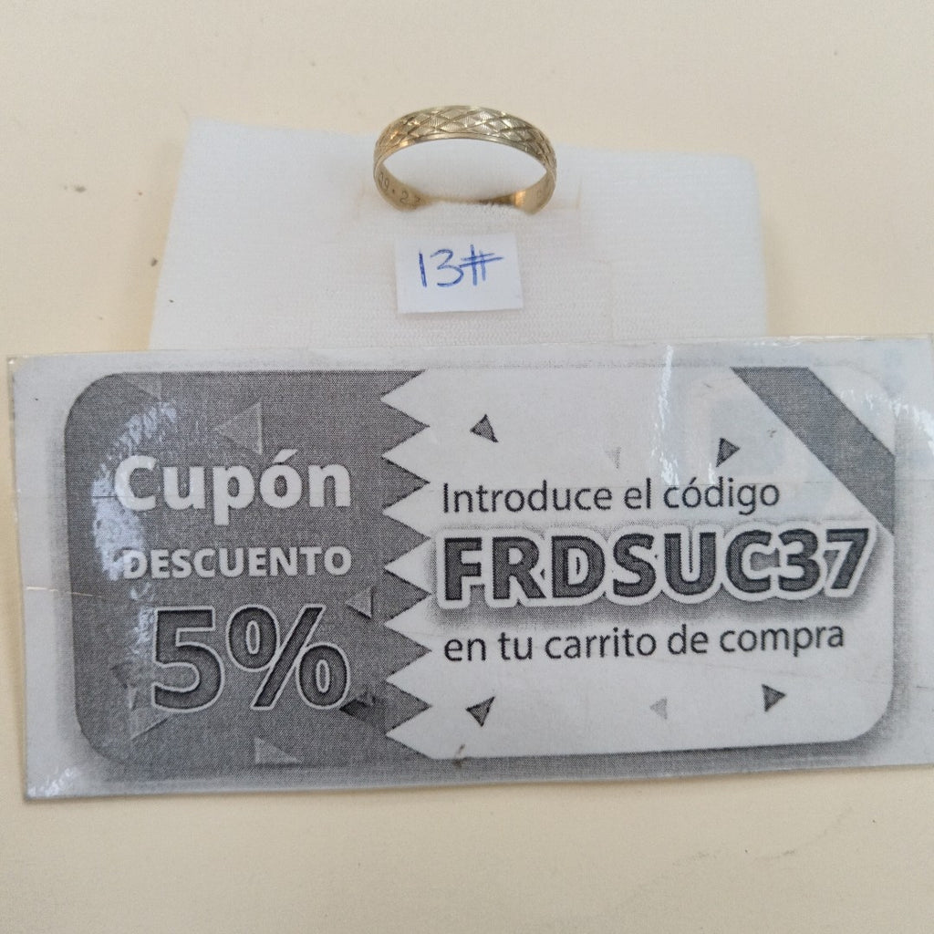 ARGOLLA ORO 10 K 1.5 GRMS (SEMINUEVO)