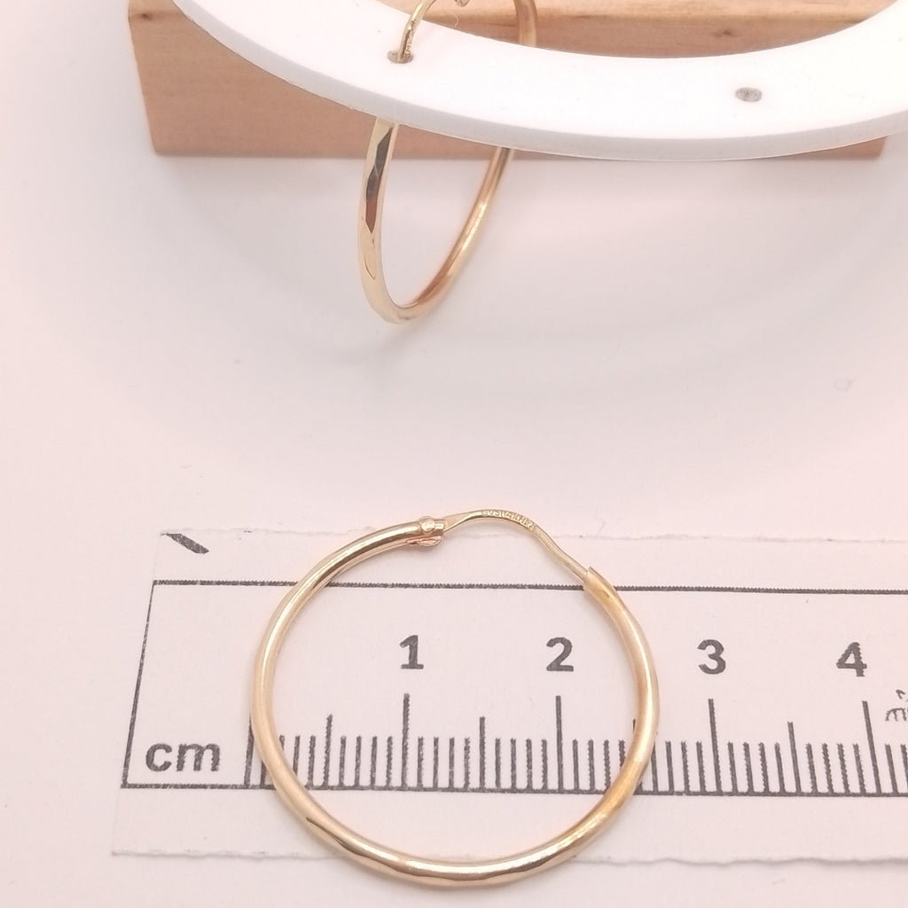 ARRACADAS PAR ORO 14 K 1.9 GRMS (SEMINUEVO)