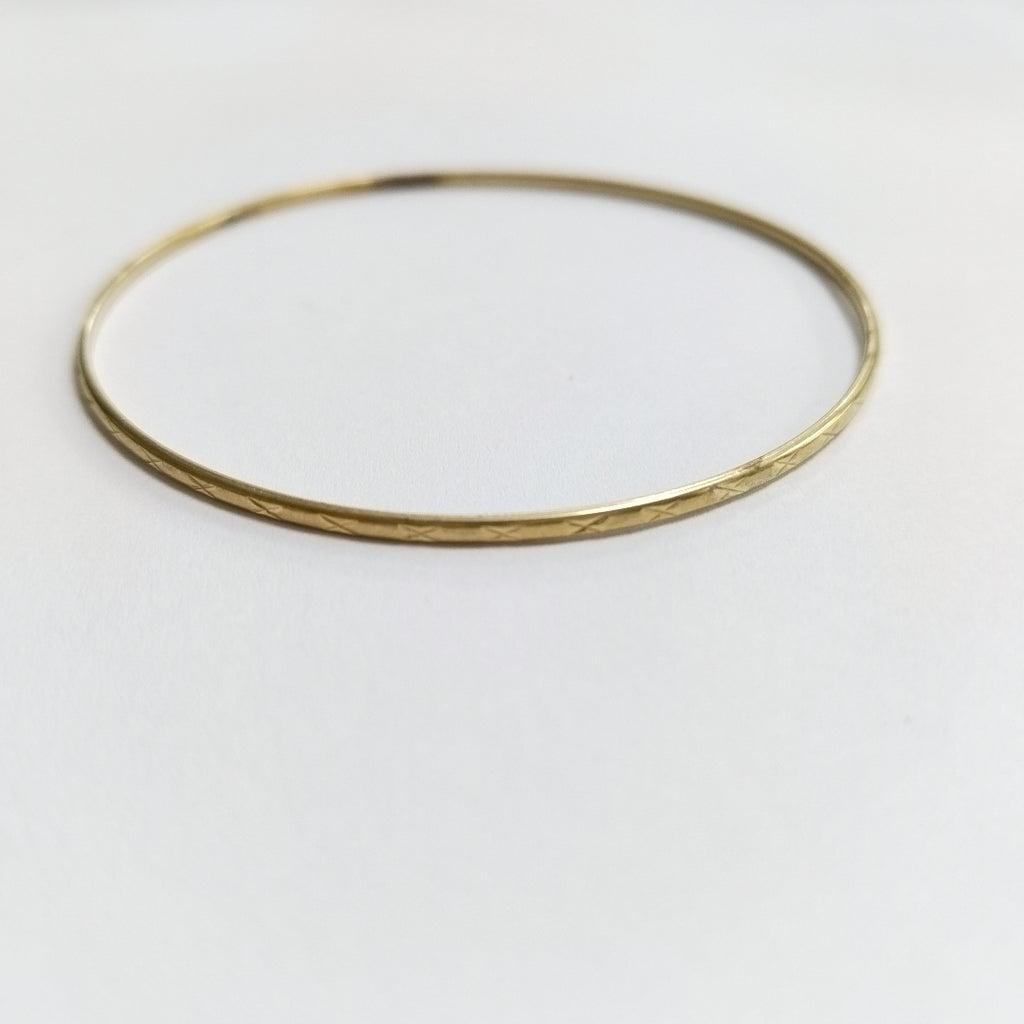 PULSERA RIGIDA ORO 10 K 2,40 GRMS (SEMINUEVO)