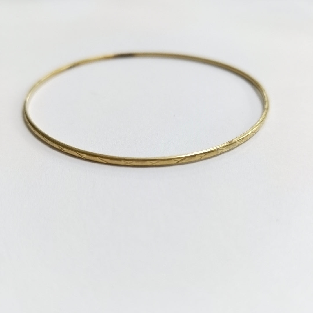 PULSERA RIGIDA ORO 10 K 2,40 GRMS (SEMINUEVO)