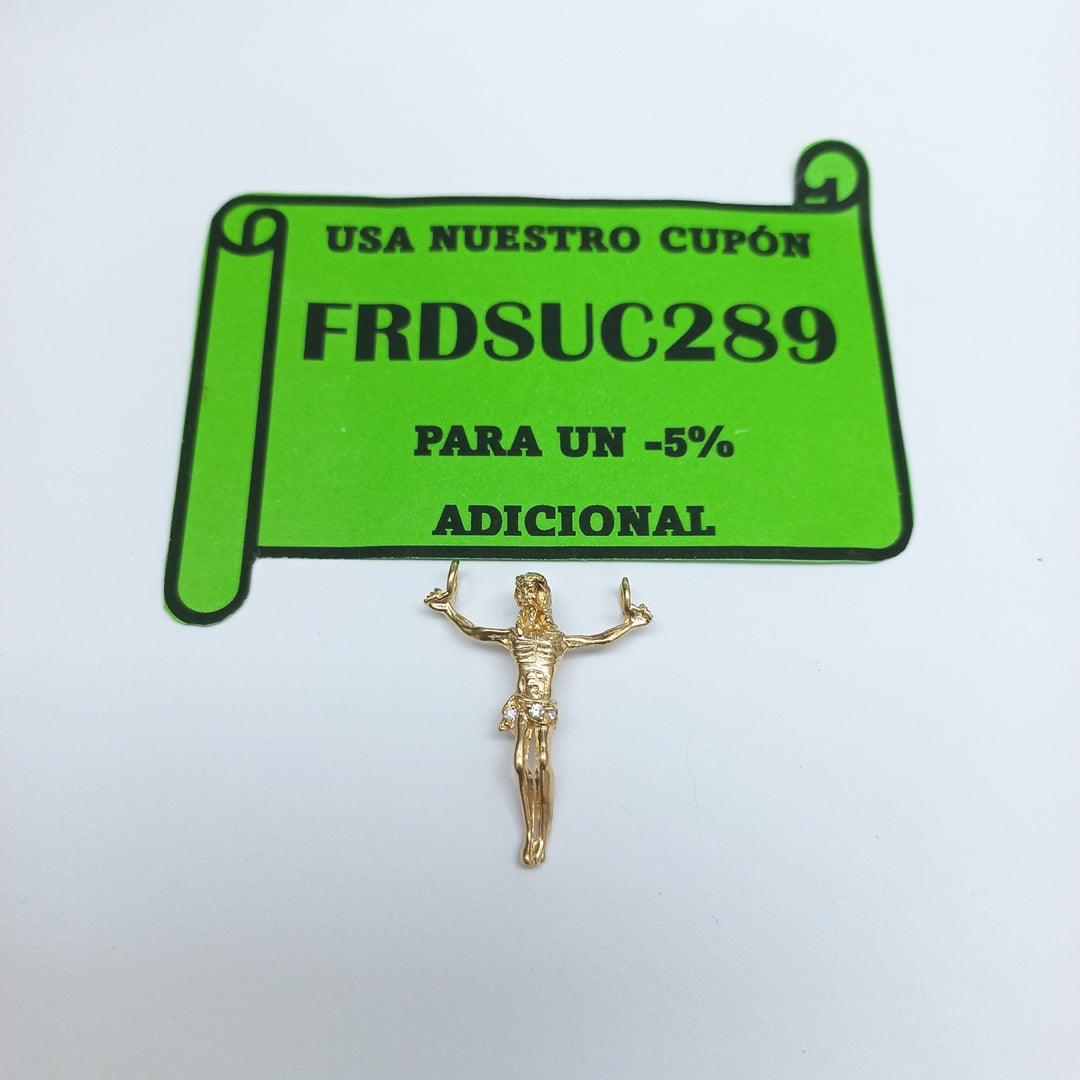 CRISTO,DIJE ORO 10 K 1,60 GRMS (SEMINUEVO)