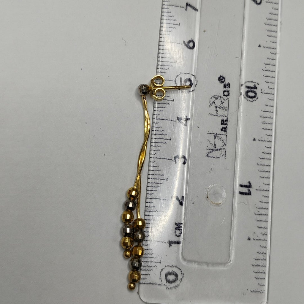 BROQUELES PAR ORO COMBINADO 14 K 2.7 GRMS (SEMINUEVO)