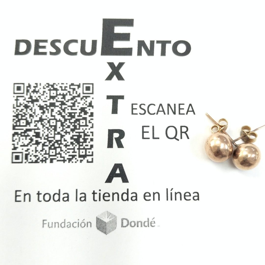 ARETES PAR ORO 10 K 1.4 GRMS (SEMINUEVO)