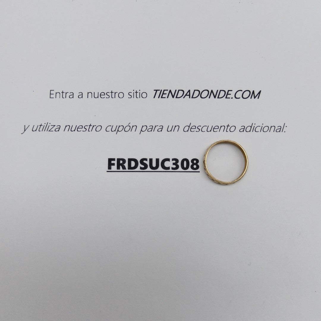 ARGOLLA ORO 14 K 1.3 GRMS (SEMINUEVO)