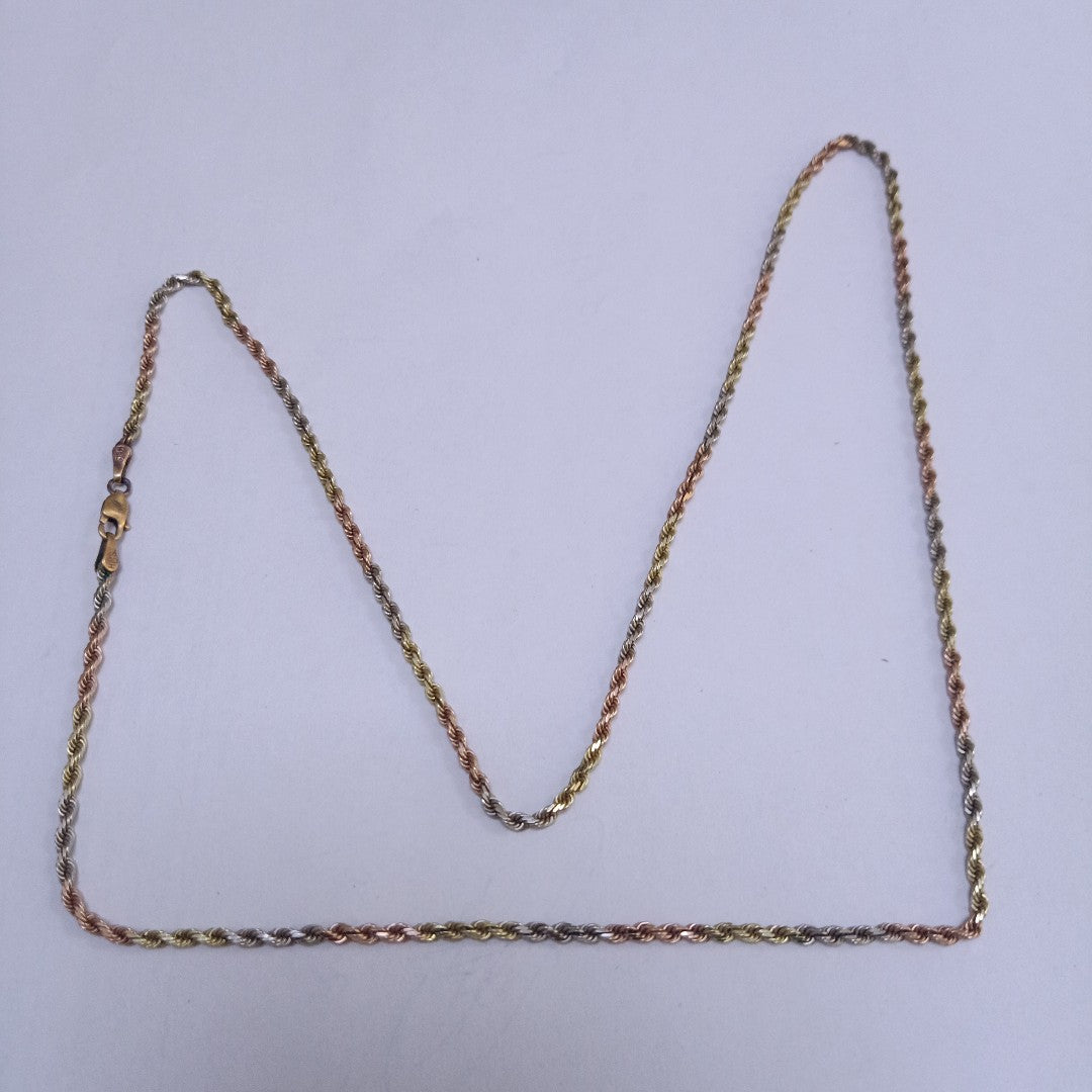 CADENA ORO COMBINADO 10 K 10.4 GRMS (SEMINUEVO)