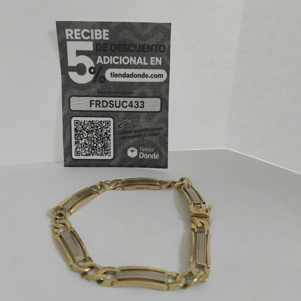 PULSERA ORO, ORO COMBINADO 14 K 23 GRMS (SEMINUEVO)
