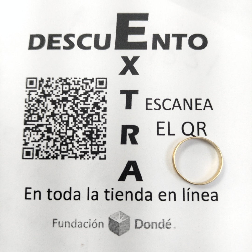 ARGOLLA ORO 14 K 0.7 GRMS (SEMINUEVO)