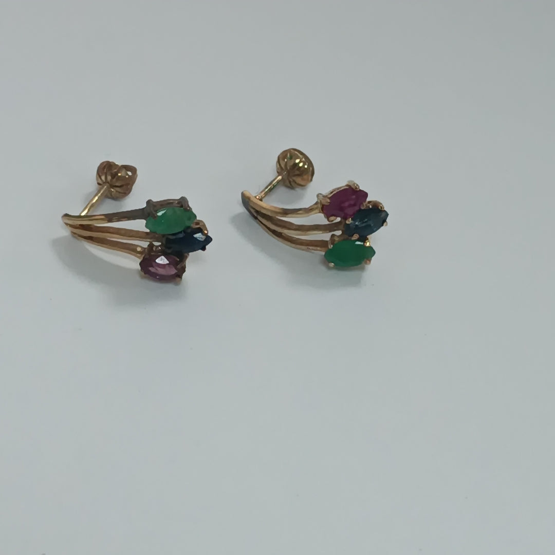 ARETES PAR ORO 12 K 3,00 GRMS (SEMINUEVO)