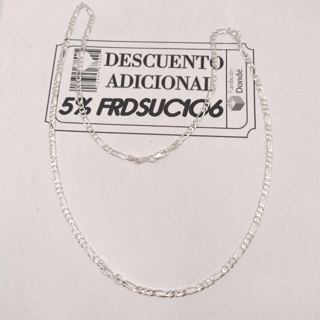 CADENA 3X1 PLATA .925 60 CM 8.02 GR (NUEVO)