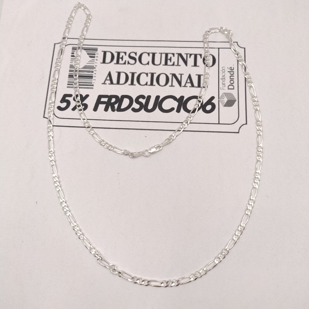 CADENA 3X1 PLATA .925 60 CM 8.02 GR (NUEVO)
