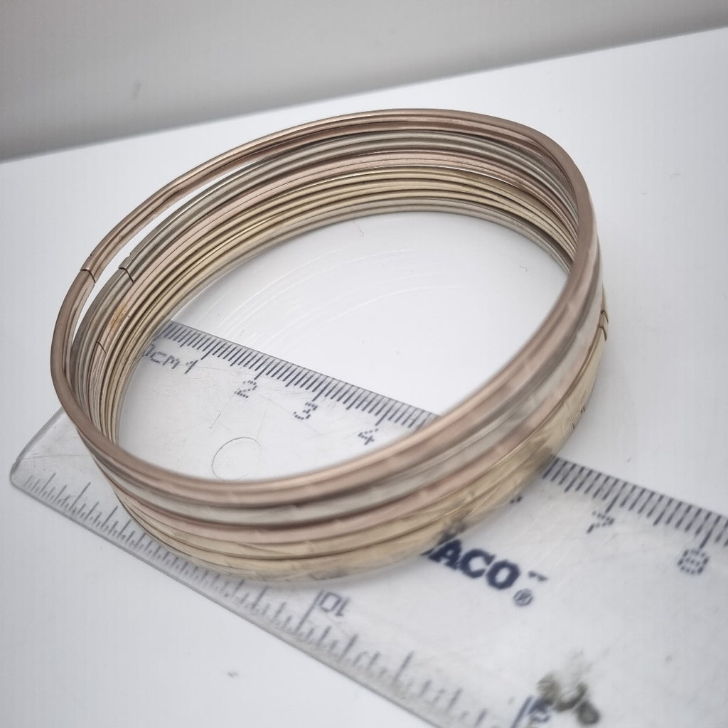 SEMANARIO DE PULSERAS ORO COMBINADO 8 K 21,50 GRMS (SEMINUEVO)